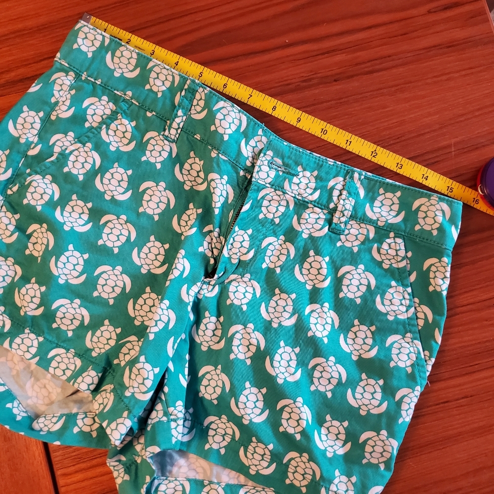 Tori Richard Honolulu honu turtle delight Sadie shorts 4 - Picture 8 of 8